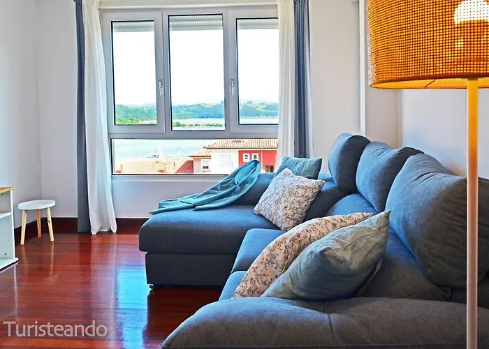 公寓 La Barquera - Muy Acogedor Con Vistas A La Ria